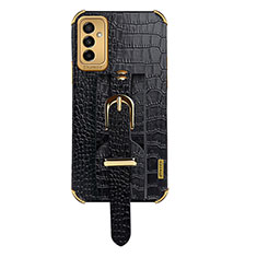 Funda Lujo Cuero Carcasa XD5 para Samsung Galaxy F23 5G Negro