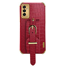 Funda Lujo Cuero Carcasa XD5 para Samsung Galaxy M23 5G Rojo
