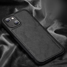 Funda Lujo Cuero Carcasa XV1 para Apple iPhone 14 Plus Negro