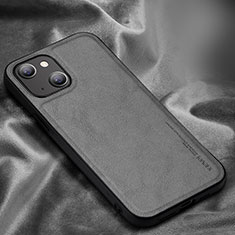 Funda Lujo Cuero Carcasa XV1 para Apple iPhone 15 Gris