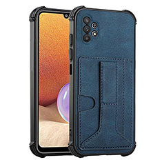 Funda Lujo Cuero Carcasa Y01B para Samsung Galaxy A32 4G Azul