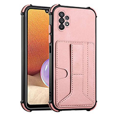 Funda Lujo Cuero Carcasa Y01B para Samsung Galaxy A32 4G Oro Rosa