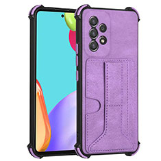 Funda Lujo Cuero Carcasa Y01B para Samsung Galaxy A53 5G Morado