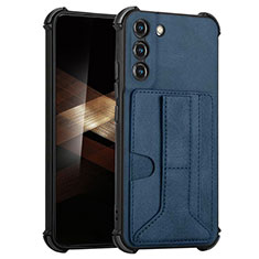 Funda Lujo Cuero Carcasa Y01B para Samsung Galaxy S24 Plus 5G Azul