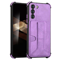 Funda Lujo Cuero Carcasa Y01B para Samsung Galaxy S25 5G Morado