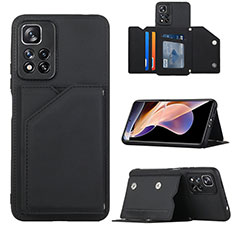 Funda Lujo Cuero Carcasa Y01B para Xiaomi Mi 11i 5G (2022) Negro