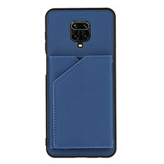 Funda Lujo Cuero Carcasa Y01B para Xiaomi Poco M2 Pro Azul