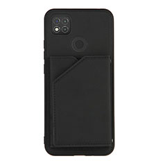 Funda Lujo Cuero Carcasa Y01B para Xiaomi Redmi 10A 4G Negro