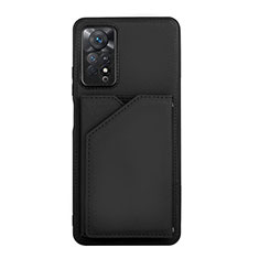 Funda Lujo Cuero Carcasa Y01B para Xiaomi Redmi Note 12 Pro 4G Negro