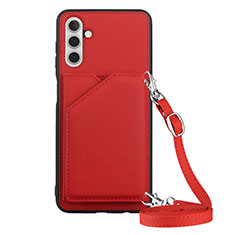 Funda Lujo Cuero Carcasa Y02B para Samsung Galaxy A13 5G Rojo