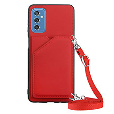 Funda Lujo Cuero Carcasa Y02B para Samsung Galaxy M52 5G Rojo