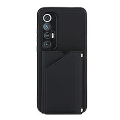 Funda Lujo Cuero Carcasa Y02B para Xiaomi Mi 10S 5G Negro