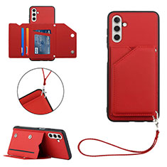 Funda Lujo Cuero Carcasa Y03B para Samsung Galaxy A13 5G Rojo