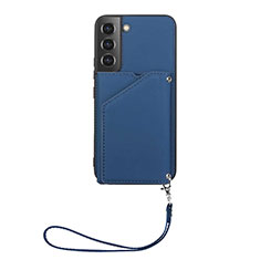 Funda Lujo Cuero Carcasa Y03B para Samsung Galaxy S24 5G Azul