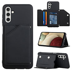 Funda Lujo Cuero Carcasa Y04B para Samsung Galaxy A04s Negro