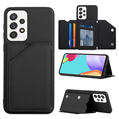 Funda Lujo Cuero Carcasa Y04B para Samsung Galaxy A53 5G Negro