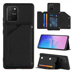 Funda Lujo Cuero Carcasa Y04B para Samsung Galaxy M80S Negro