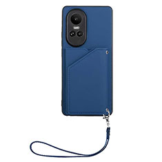 Funda Lujo Cuero Carcasa YB1 para Oppo Reno10 5G Azul