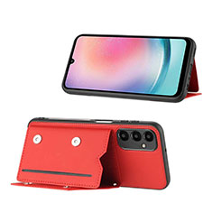 Funda Lujo Cuero Carcasa YB1 para Samsung Galaxy A14 4G Rojo