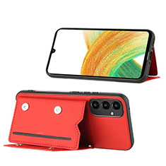 Funda Lujo Cuero Carcasa YB1 para Samsung Galaxy A34 5G Rojo