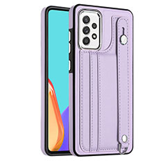 Funda Lujo Cuero Carcasa YB1 para Samsung Galaxy A52 4G Morado