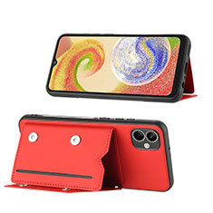 Funda Lujo Cuero Carcasa YB1 para Samsung Galaxy F04 Rojo