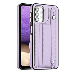 Funda Lujo Cuero Carcasa YB1 para Samsung Galaxy M32 5G Morado