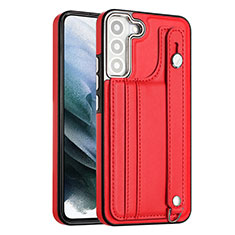 Funda Lujo Cuero Carcasa YB1 para Samsung Galaxy S21 FE 5G Rojo