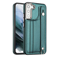 Funda Lujo Cuero Carcasa YB1 para Samsung Galaxy S21 FE 5G Verde