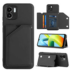 Funda Lujo Cuero Carcasa YB1 para Xiaomi Poco C50 Negro