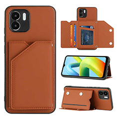 Funda Lujo Cuero Carcasa YB1 para Xiaomi Redmi A2 Marron