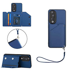 Funda Lujo Cuero Carcasa YB2 para Huawei Honor 90 5G Azul