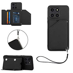 Funda Lujo Cuero Carcasa YB2 para Huawei Honor X8b Negro