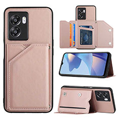 Funda Lujo Cuero Carcasa YB2 para Realme Narzo 50 5G Oro Rosa