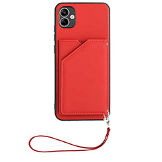 Funda Lujo Cuero Carcasa YB2 para Samsung Galaxy A04 4G Rojo