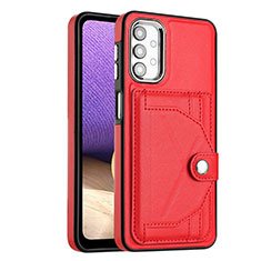 Funda Lujo Cuero Carcasa YB2 para Samsung Galaxy A13 4G Rojo