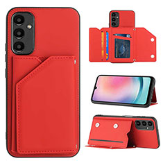 Funda Lujo Cuero Carcasa YB2 para Samsung Galaxy A14 4G Rojo