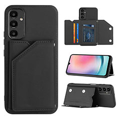 Funda Lujo Cuero Carcasa YB2 para Samsung Galaxy A24 4G Negro