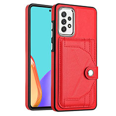 Funda Lujo Cuero Carcasa YB2 para Samsung Galaxy A32 4G Rojo