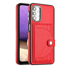 Funda Lujo Cuero Carcasa YB2 para Samsung Galaxy A32 5G Rojo