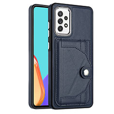 Funda Lujo Cuero Carcasa YB2 para Samsung Galaxy A52 4G Azul