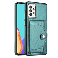 Funda Lujo Cuero Carcasa YB2 para Samsung Galaxy A52 5G Verde