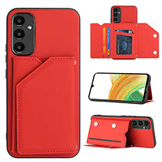 Funda Lujo Cuero Carcasa YB2 para Samsung Galaxy Quantum4 5G Rojo