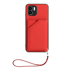 Funda Lujo Cuero Carcasa YB2 para Xiaomi Poco C50 Rojo