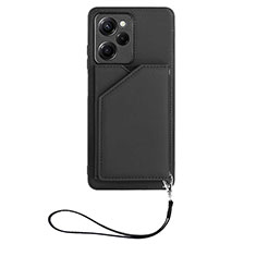 Funda Lujo Cuero Carcasa YB2 para Xiaomi Poco X5 Pro 5G Negro