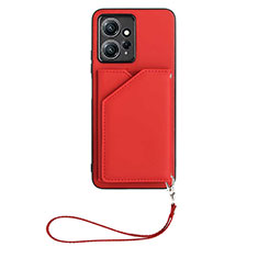 Funda Lujo Cuero Carcasa YB2 para Xiaomi Redmi Note 12 4G Rojo