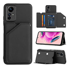 Funda Lujo Cuero Carcasa YB2 para Xiaomi Redmi Note 12S Negro