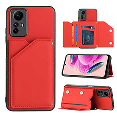 Funda Lujo Cuero Carcasa YB2 para Xiaomi Redmi Note 12S Rojo