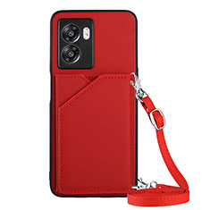 Funda Lujo Cuero Carcasa YB3 para Realme V23i 5G Rojo