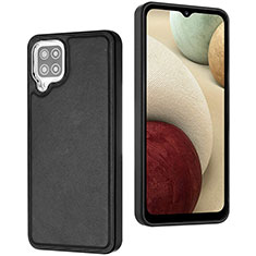 Funda Lujo Cuero Carcasa YB3 para Samsung Galaxy A12 Negro